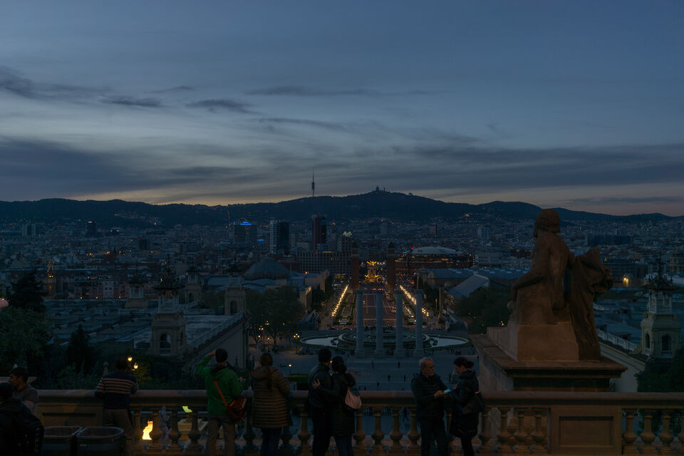 MNAC at night Barcelona