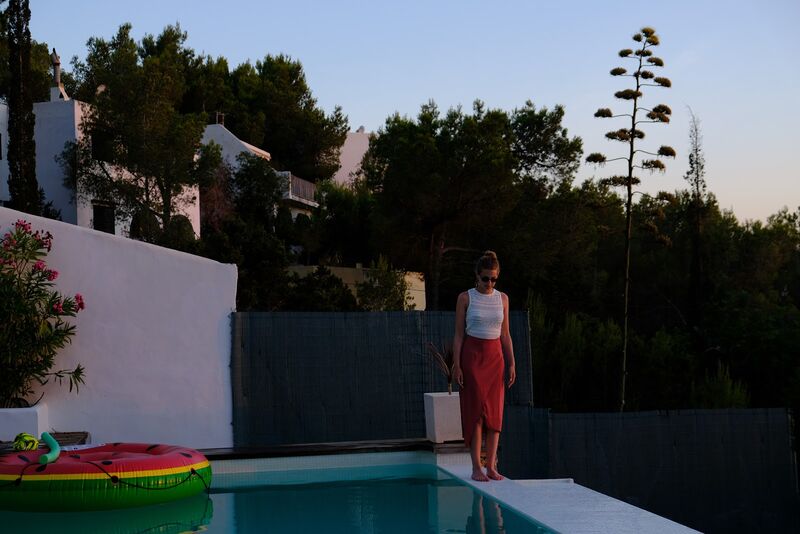 Pool sunset, Ibiza